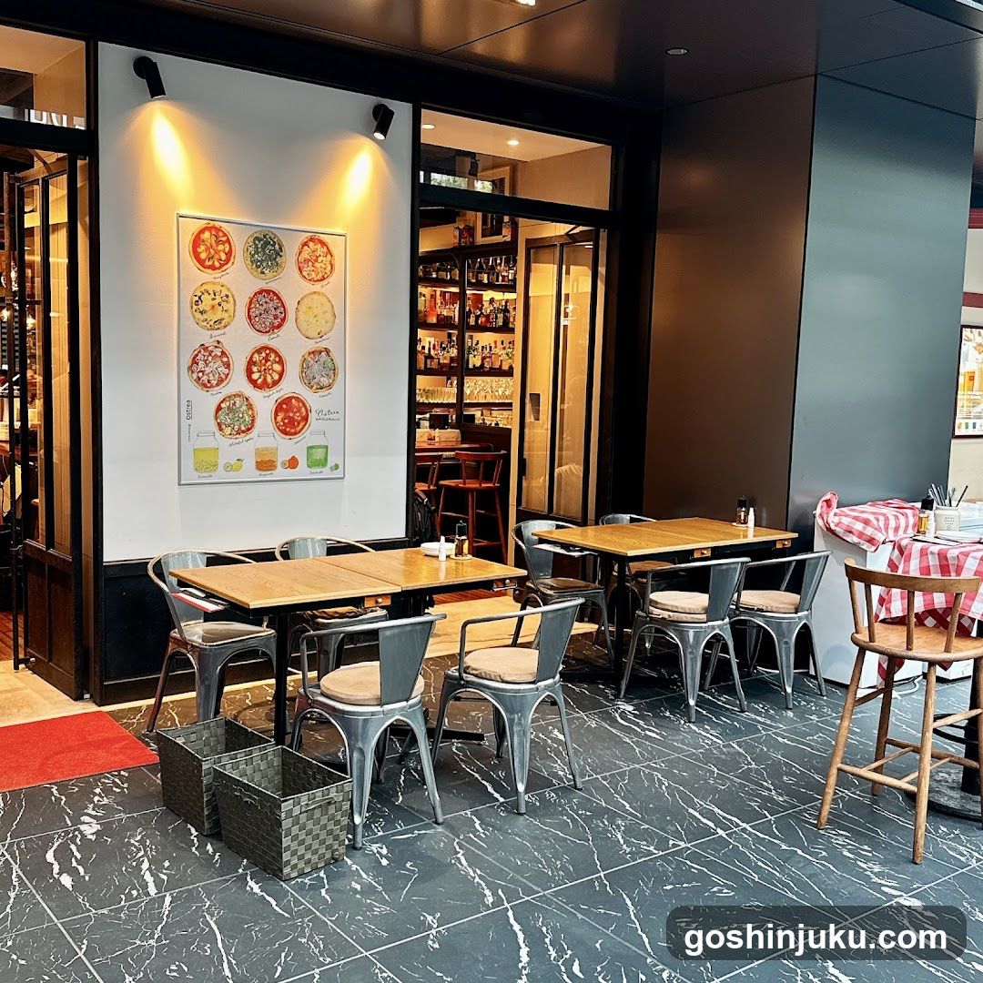 Restaurant Interior and Exterior View