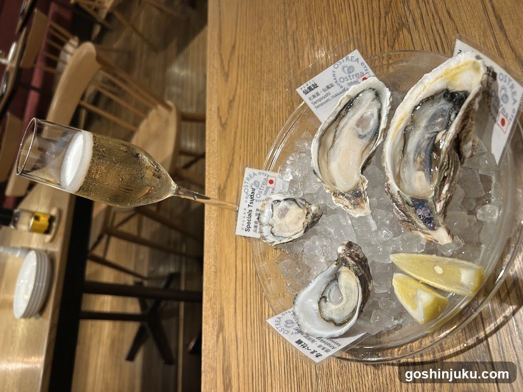 Oysters on Ice with Champagne