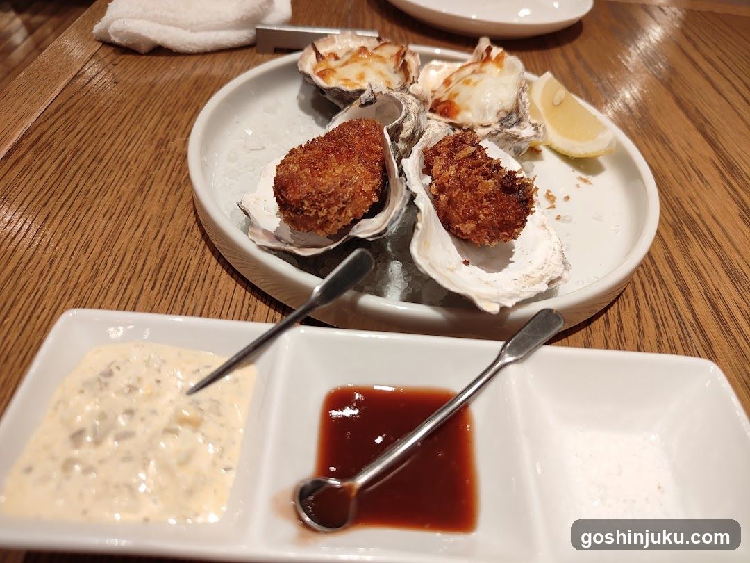 Breaded Oysters with Sauces