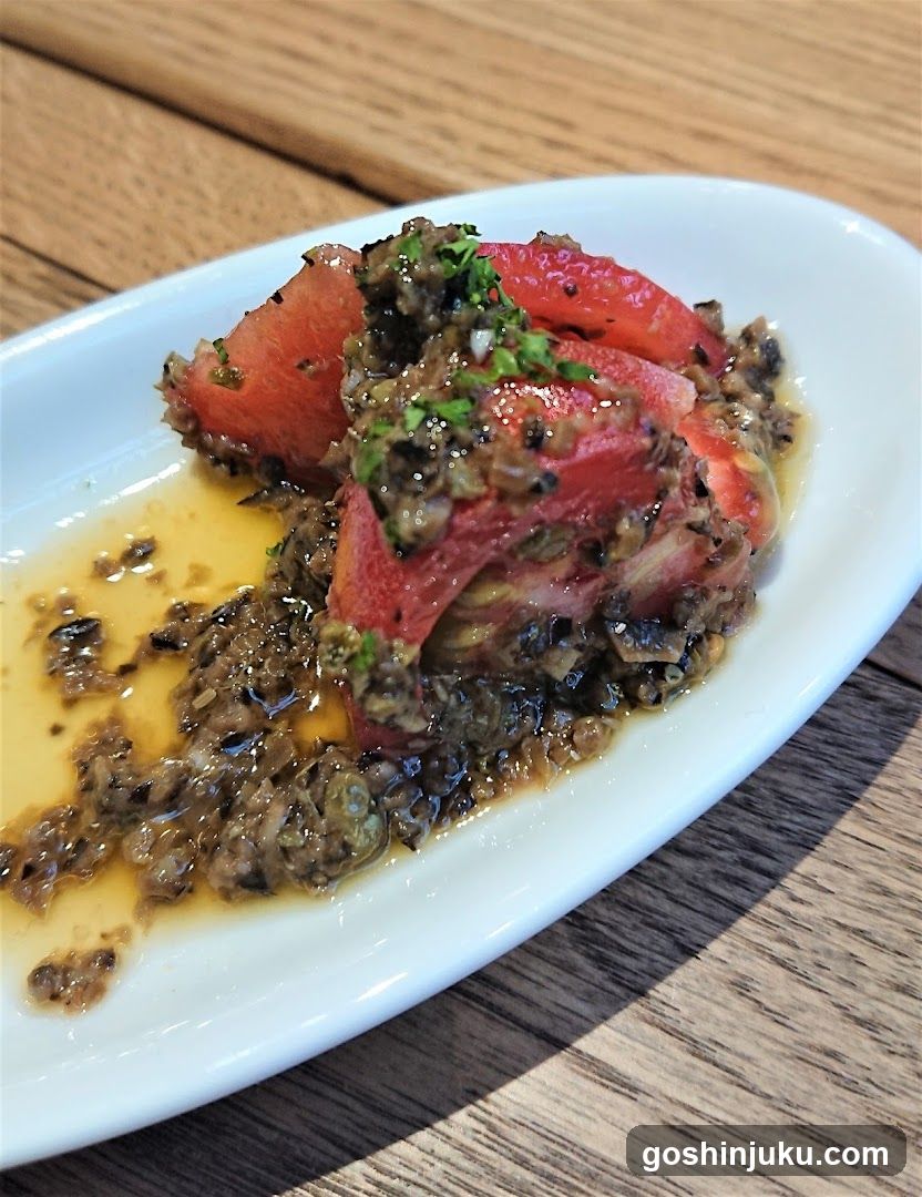 Grilled Tomatoes with Garlic Sauce