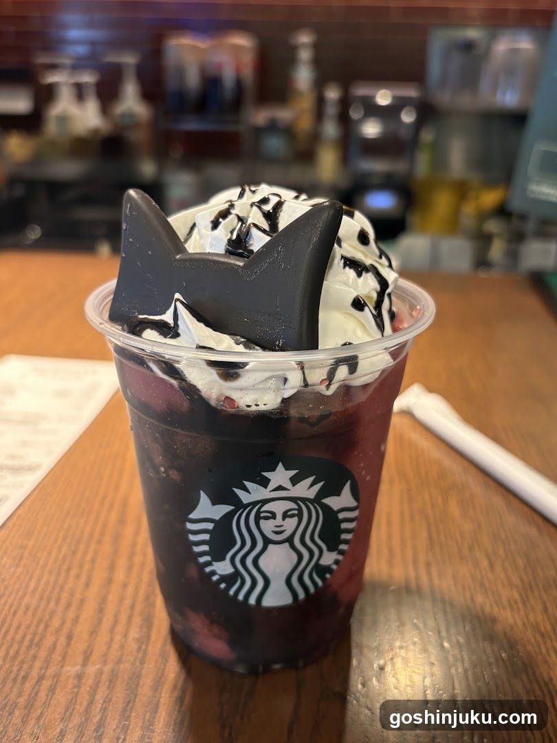 Starbucks Dessert Drink with Cat Ears