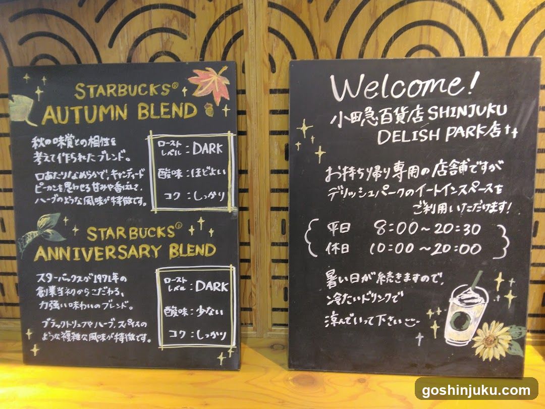 Starbucks Chalkboard Menu Display