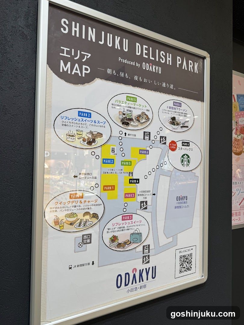 Shinjuku Delish Park Map
