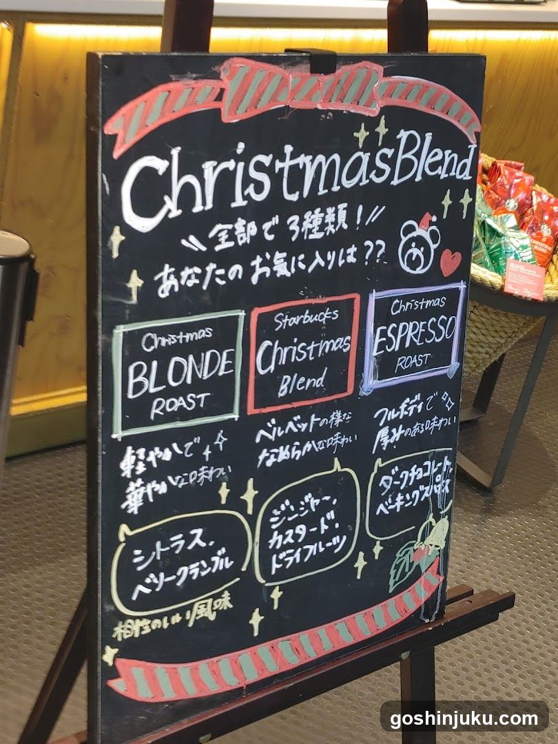 Christmas Blend Menu Board