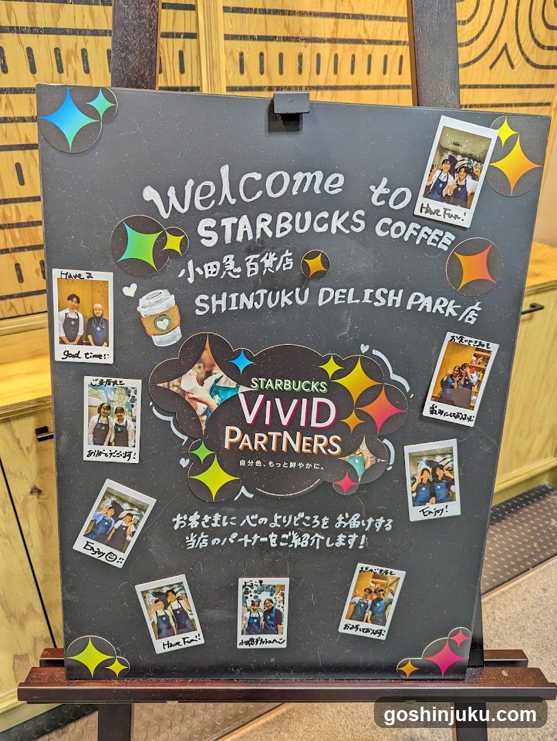 Starbucks Vivid Partners Welcome Sign