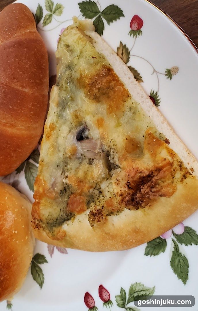 Pizza Slice and Bread Roll