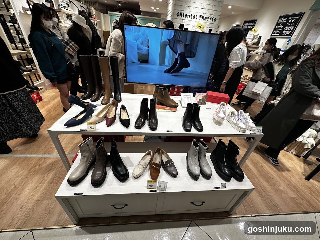 Shoe Display in Store Interior