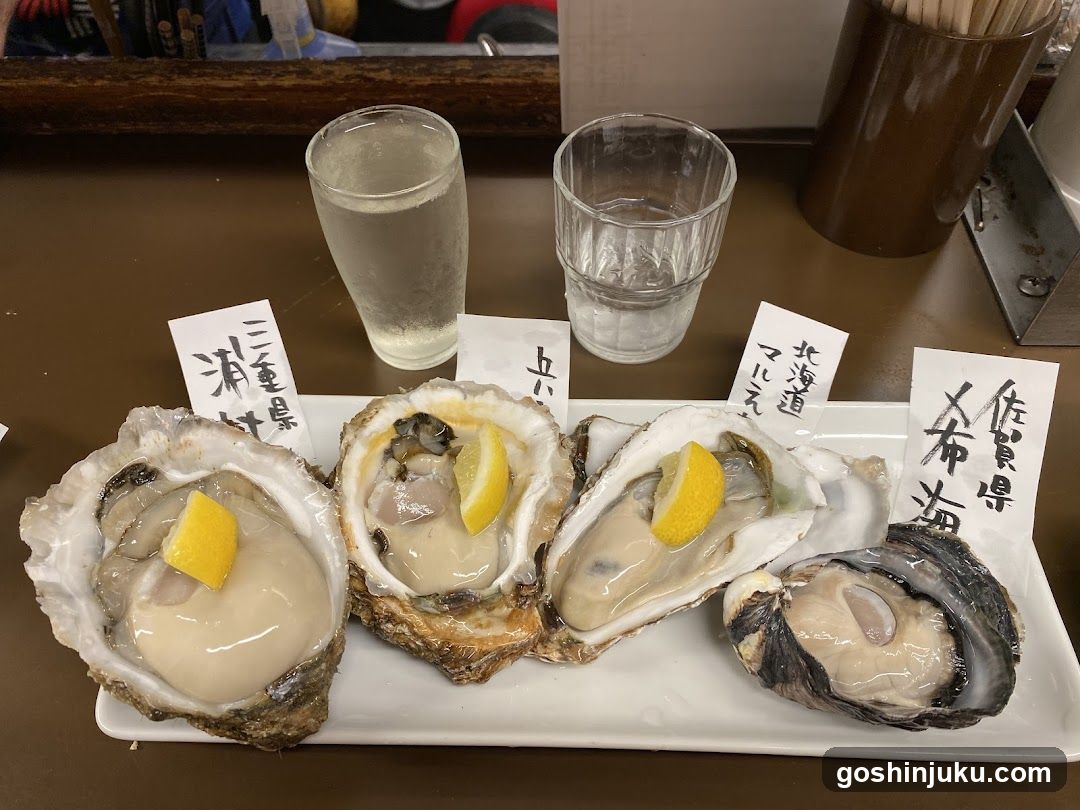 Oyster Platter with Regional Labels