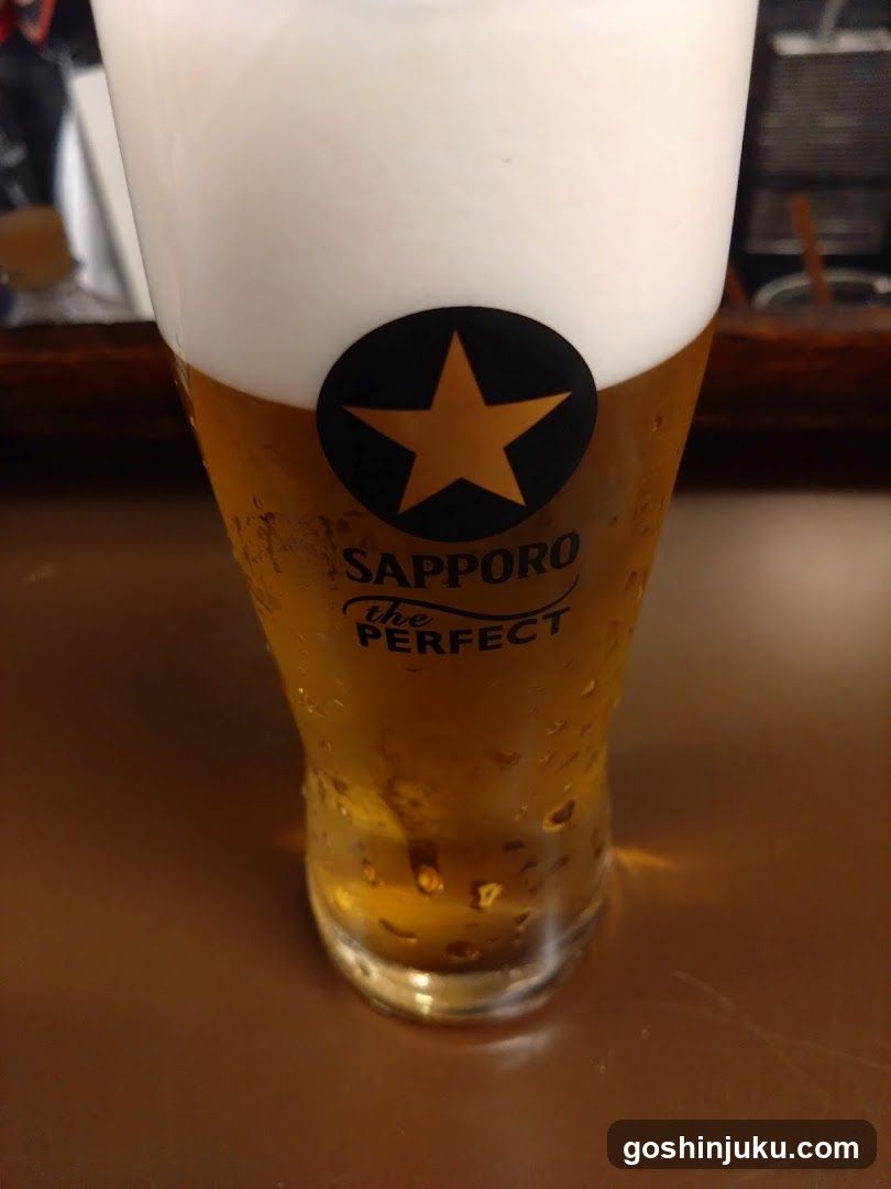 Sapporo Beer Glass