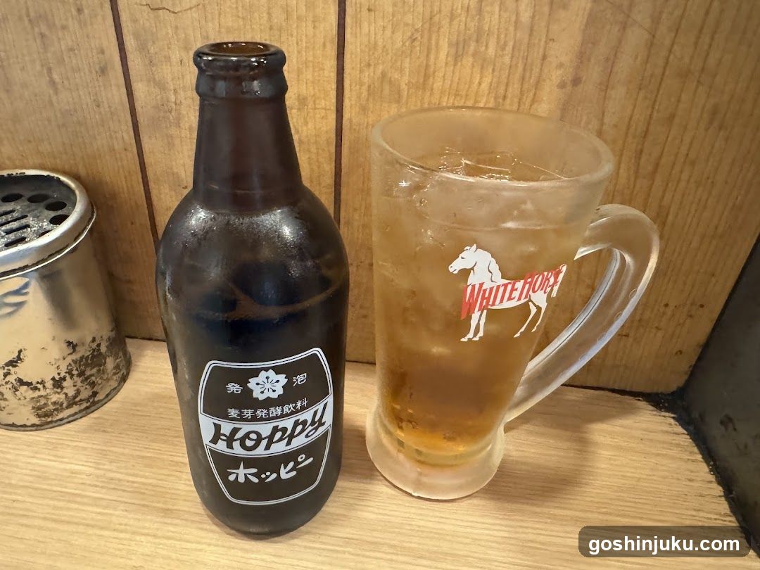 Hoppy Beer Bottle and Glass