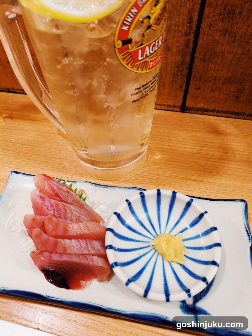 Sashimi and Beer