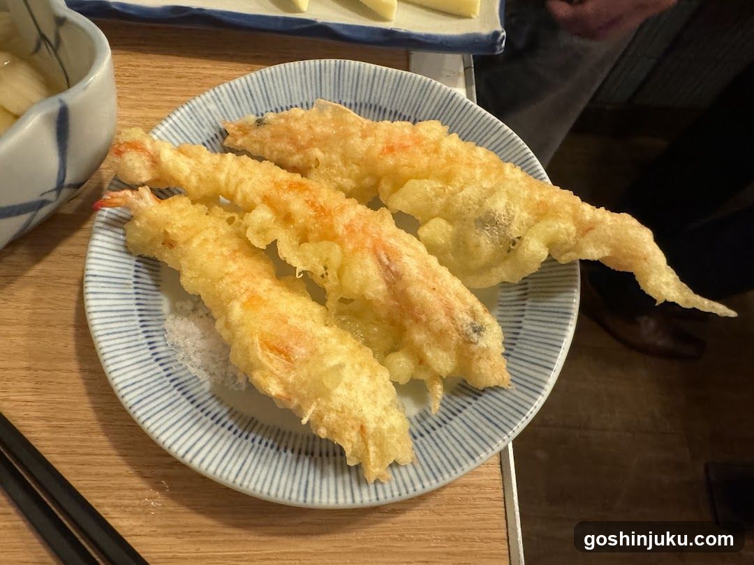 Tempura Shrimp on a Plate