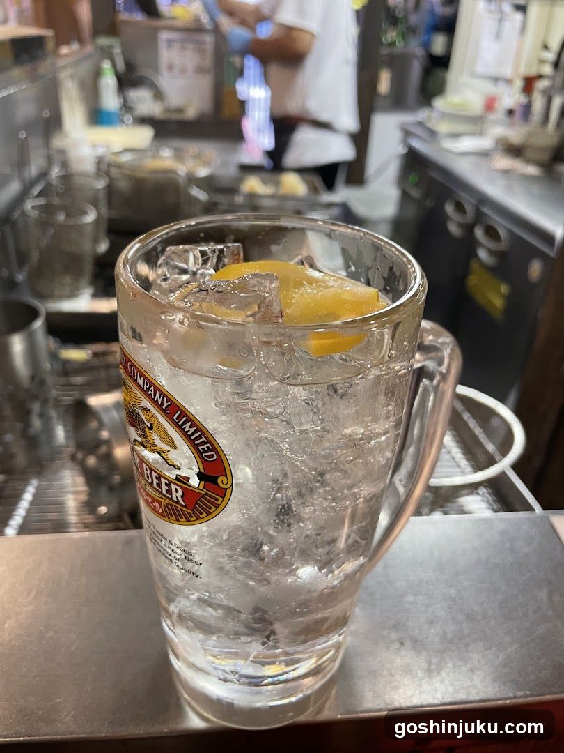 Beer Mug with Lemon and Ice