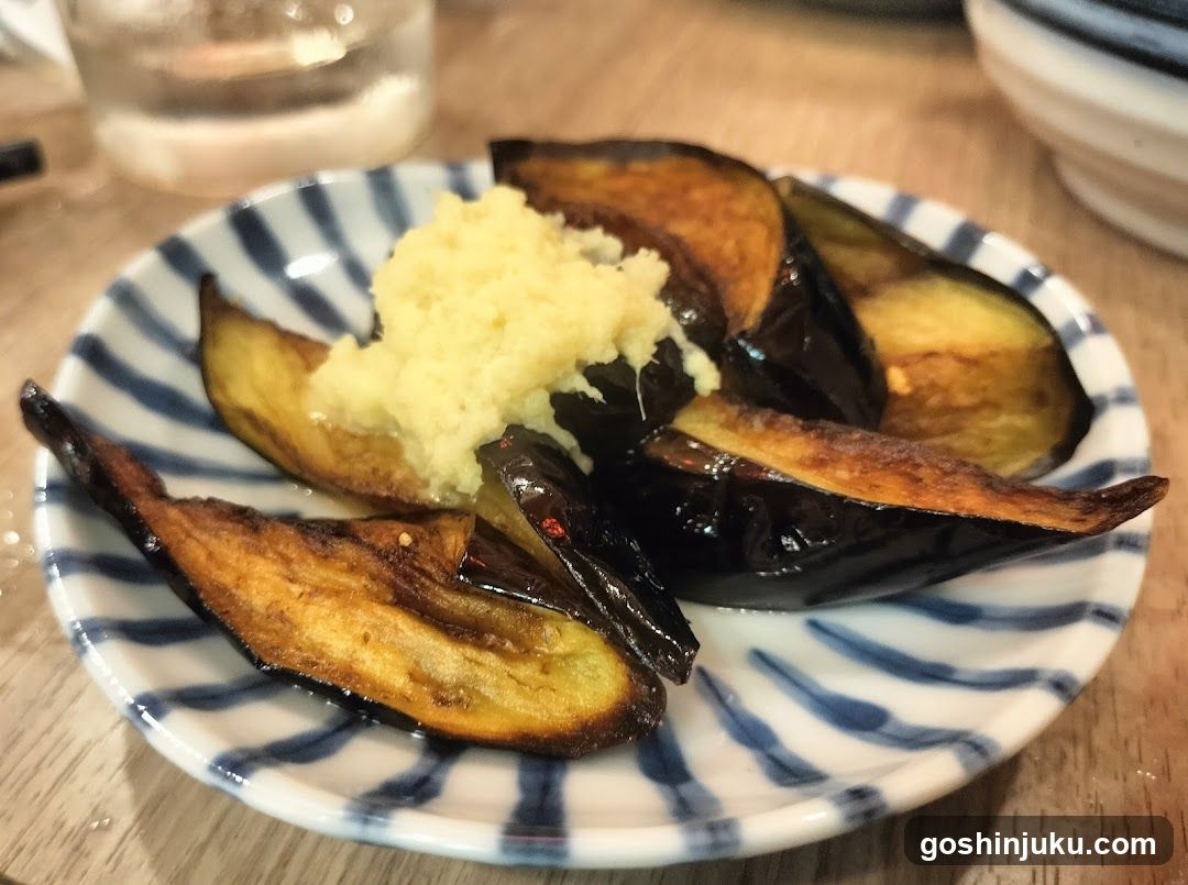 Grilled Eggplant with Minced Garlic