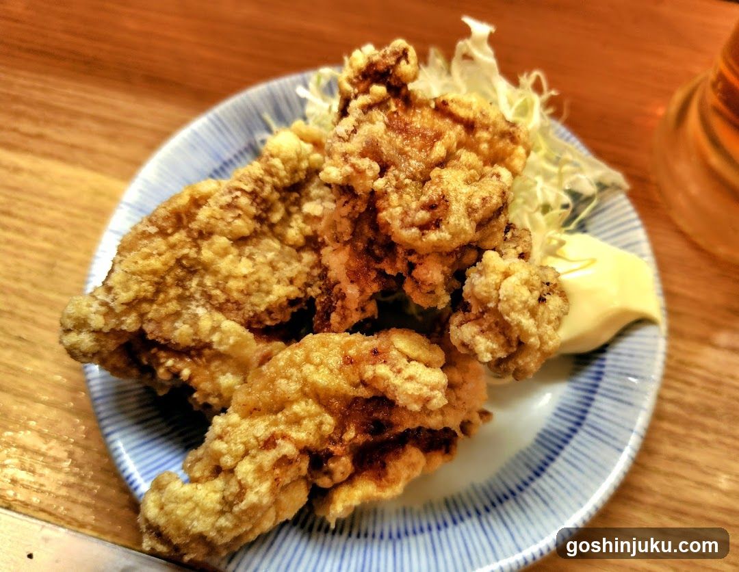 Fried Chicken with Shredded Cabbage and Mayonnaise