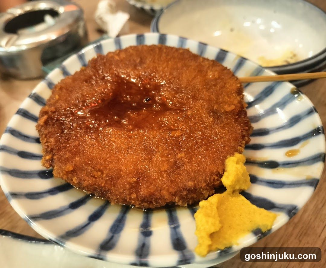 Fried Cutlet with Sauce and Mustard