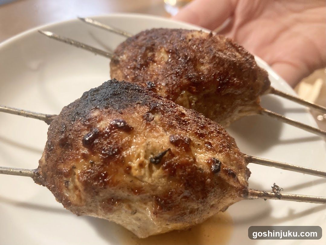 Grilled Meat Skewers on a Plate