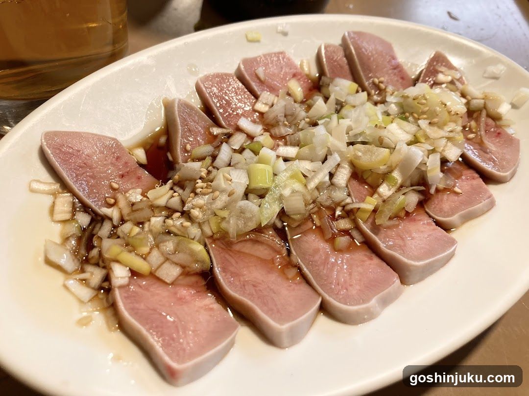 Sliced Liver with Scallions and Sesame