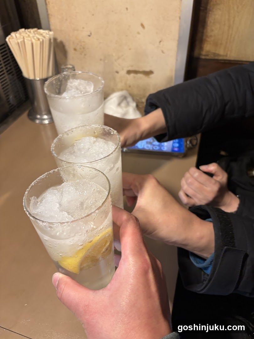 Toast with lemon water