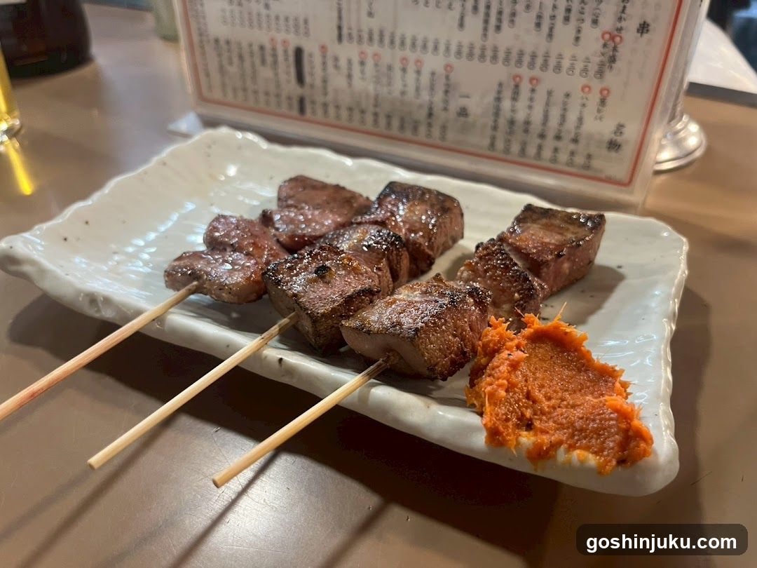 Yakitori with Roasted Meat and Tofu