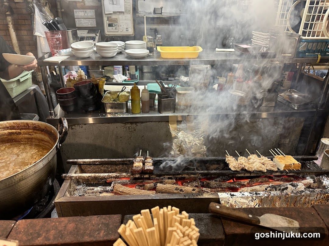 Grilled Skewts Kitchen Scene