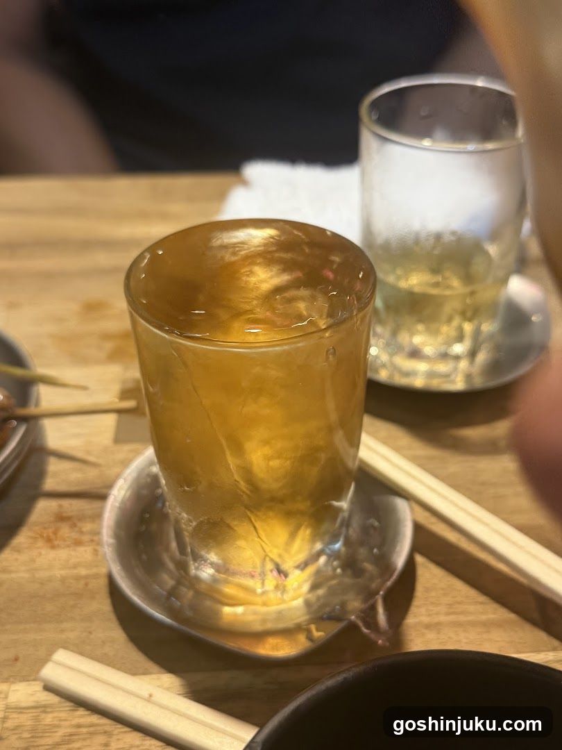 Drinks on a wooden table