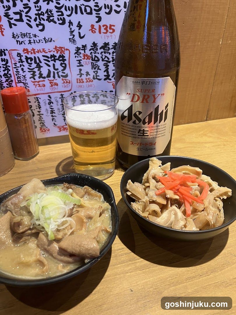 Asahi Beer and Japanese Food