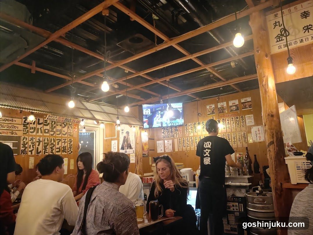 Interior of a Japanese Izakaya Bar