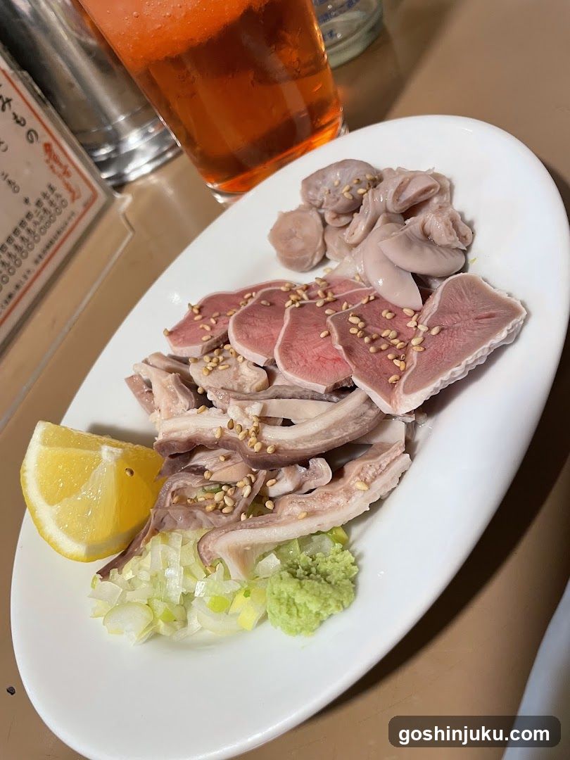 Sashimi Plate with Lemon and Wasabi