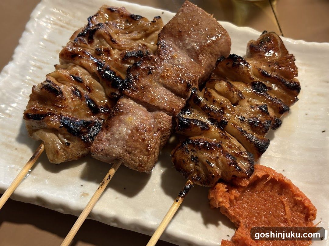 Grilled Skewers with Dip