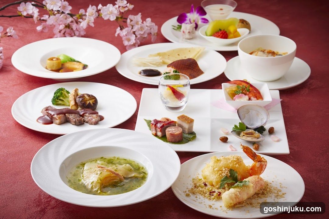 Japanese Kaiseki Meal Spread