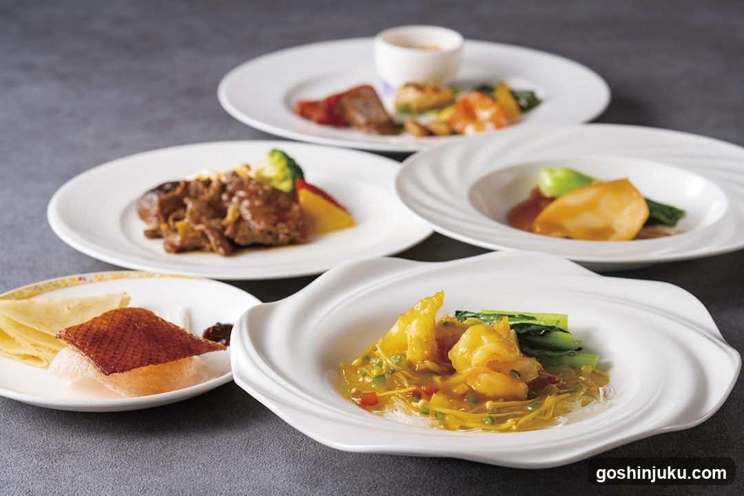 Plated Dishes on White Plates