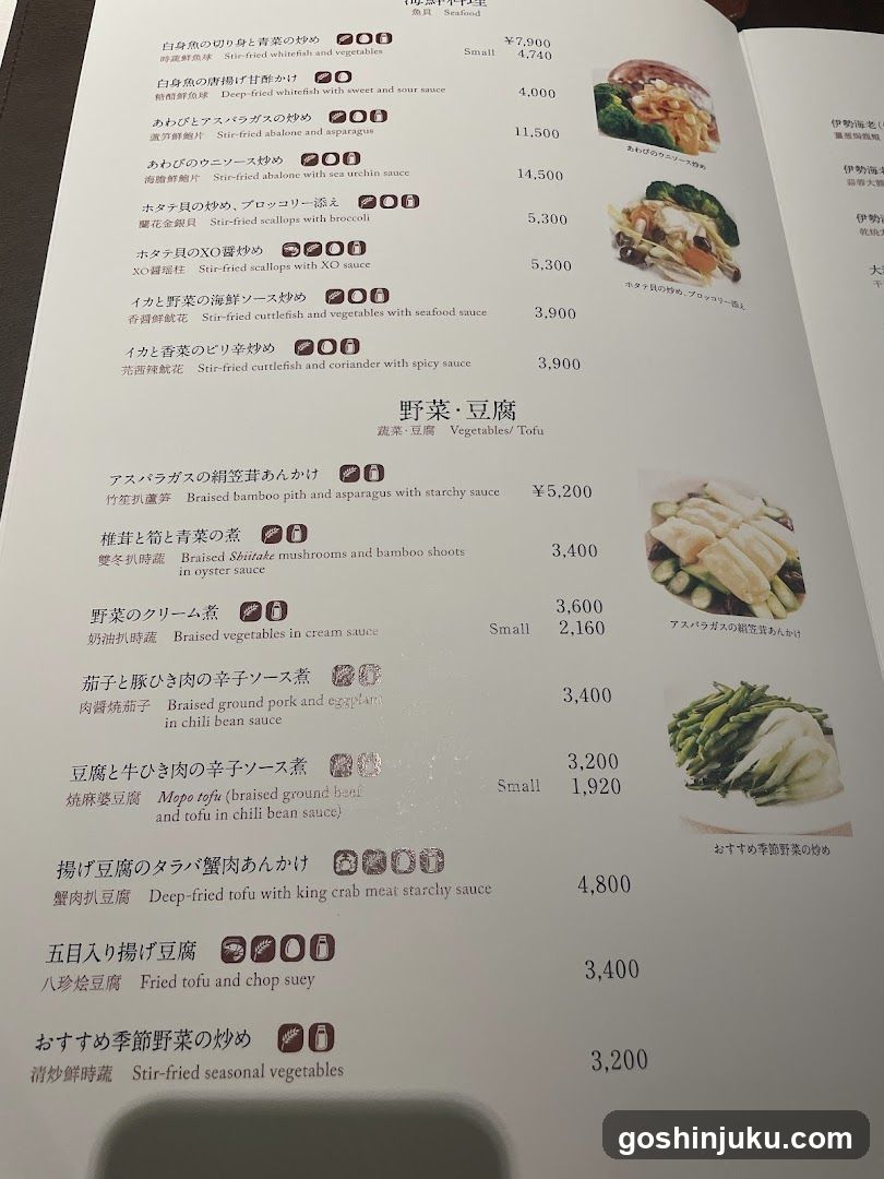Japanese Restaurant Menu Page