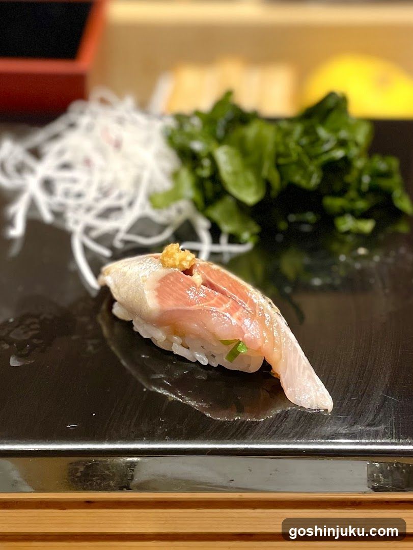 Sushi Plating with Garnishes