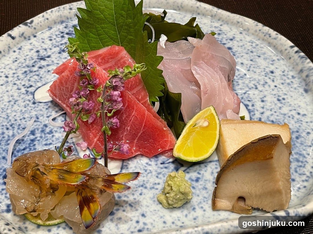 Sashimi Platter with Garnishes