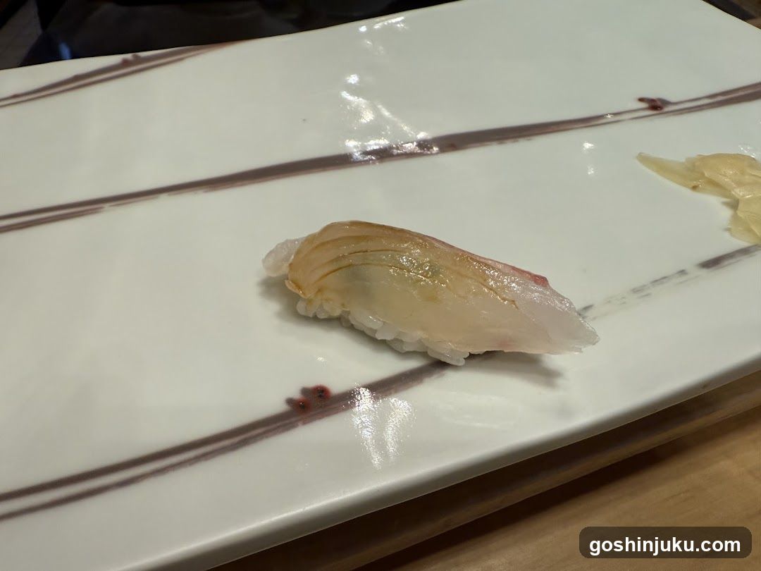 Sushi on a decorative plate