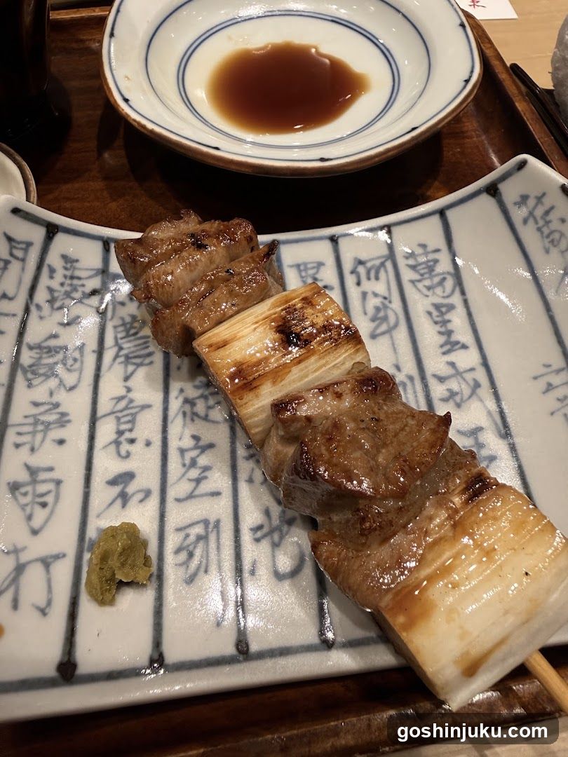 Grilled Meat Skewer with Sauce