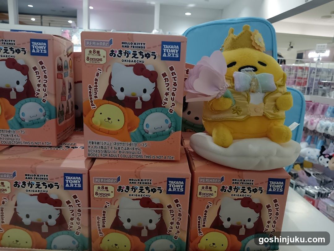 Hello Kitty and Friends Okigachou Blind Box Display