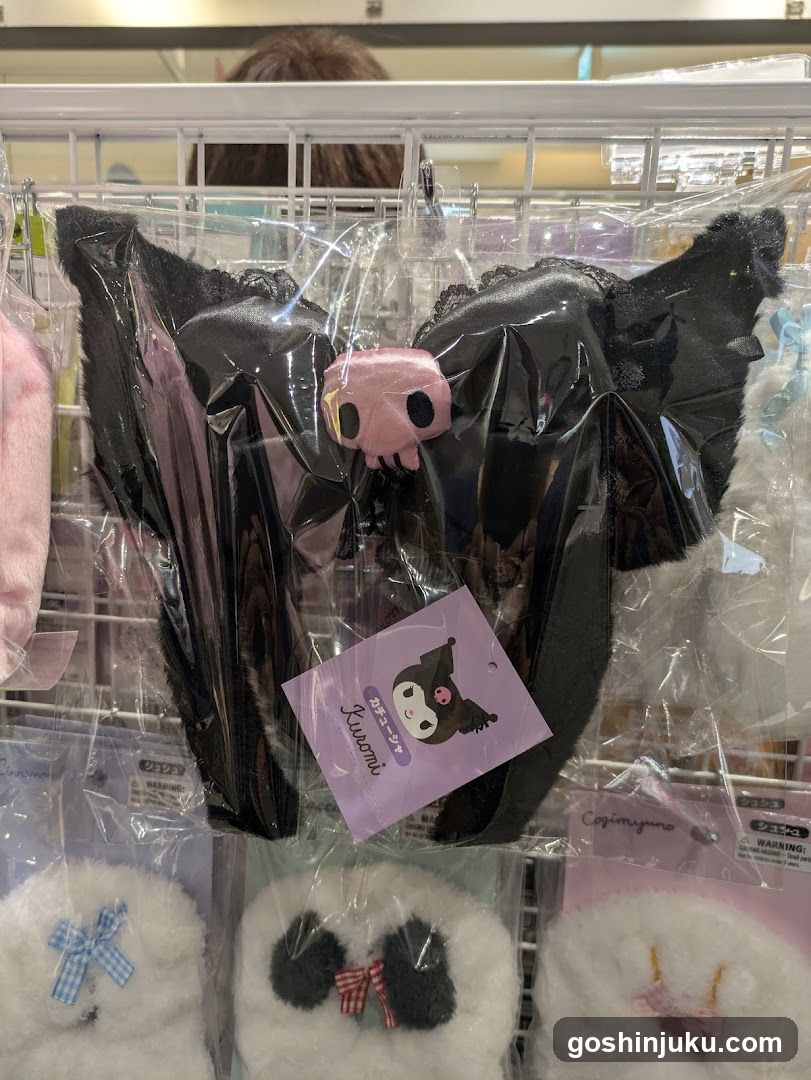 Kuromi Bat Wings Merchandise Display