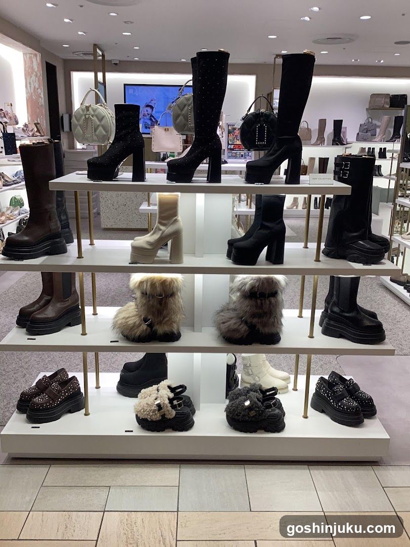 Footwear Display in Retail Store