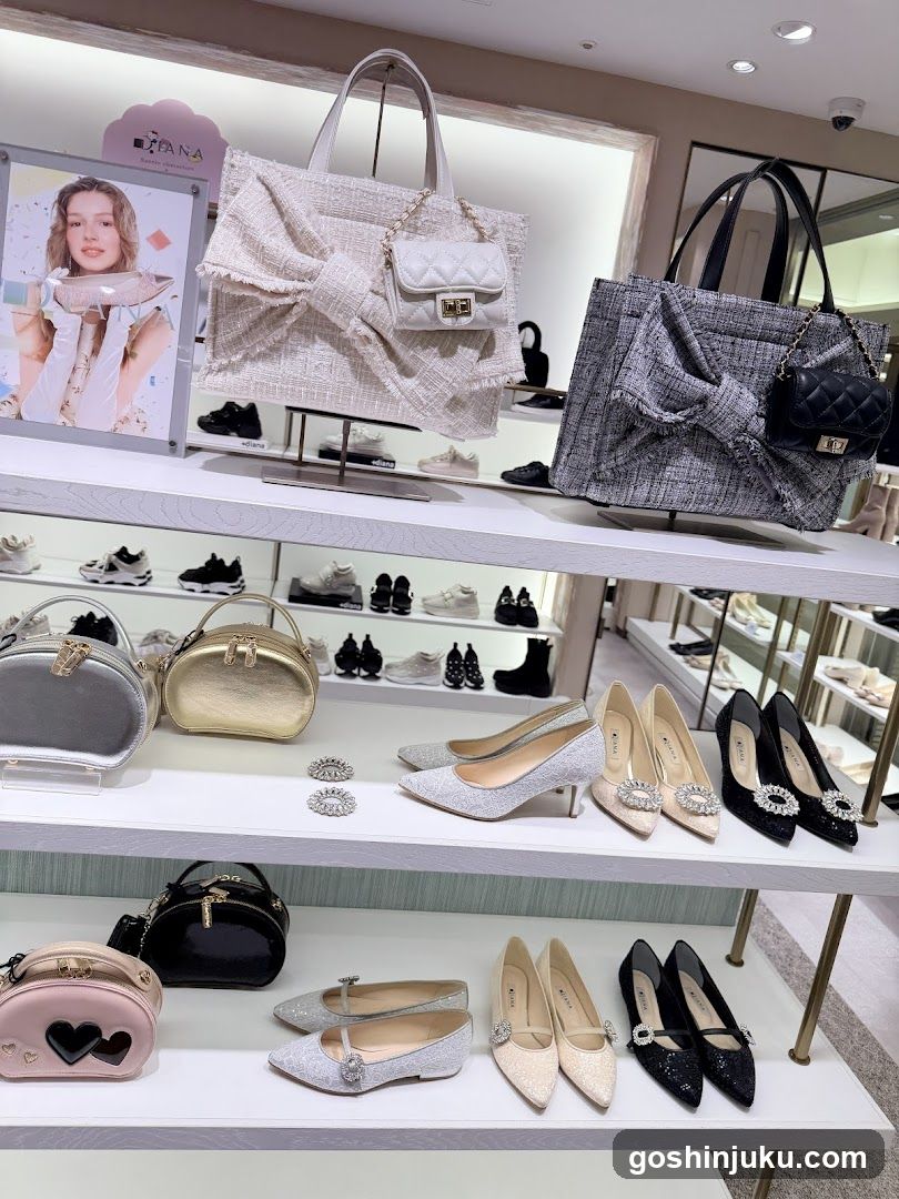 Luxury Handbag and Shoe Display