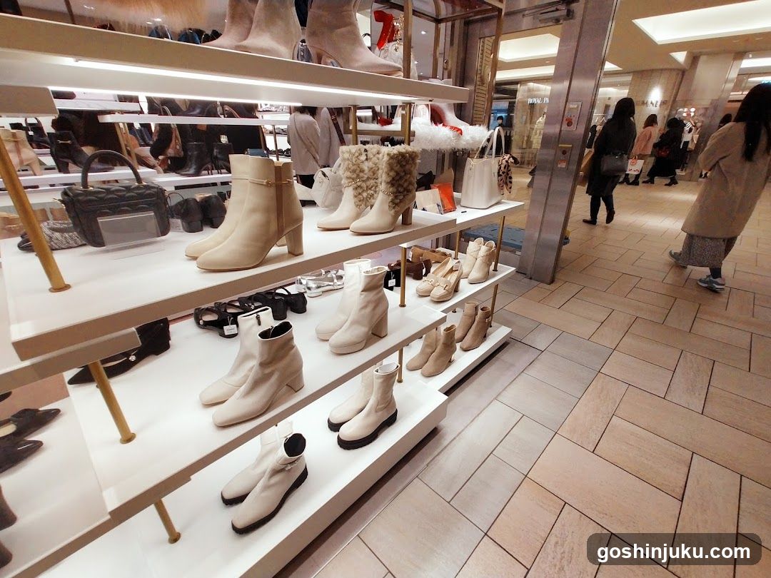 Shoe Display in Shopping Mall