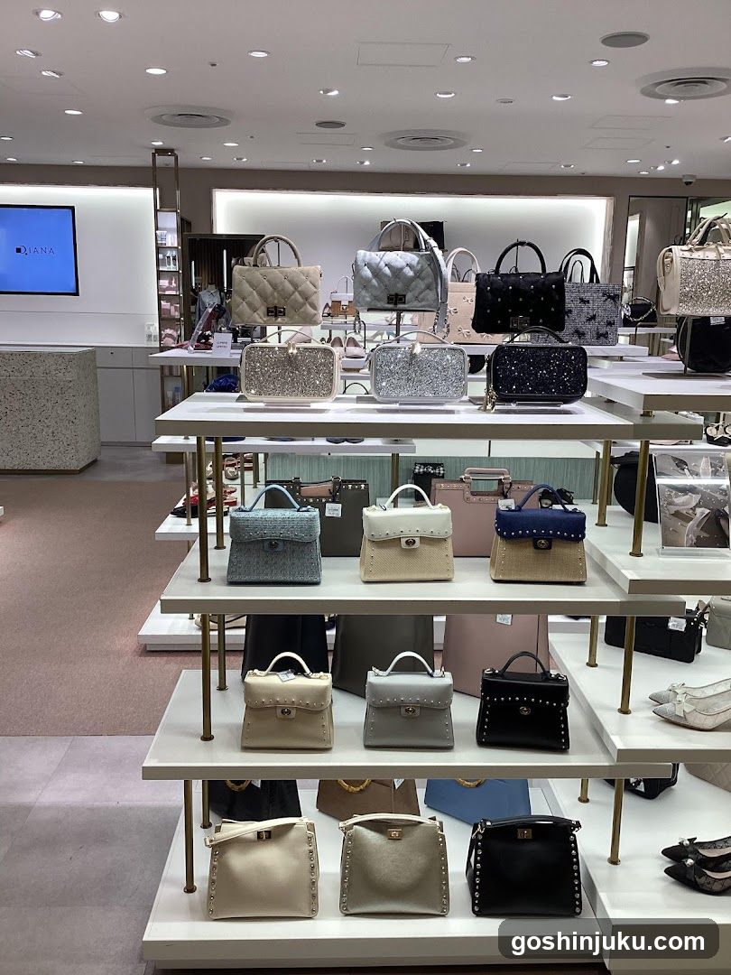Handbag Display in Retail Store