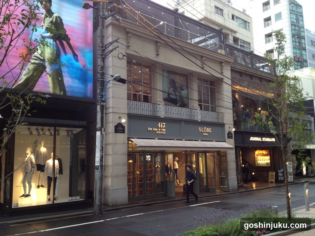 Urban Street Scene with Storefronts