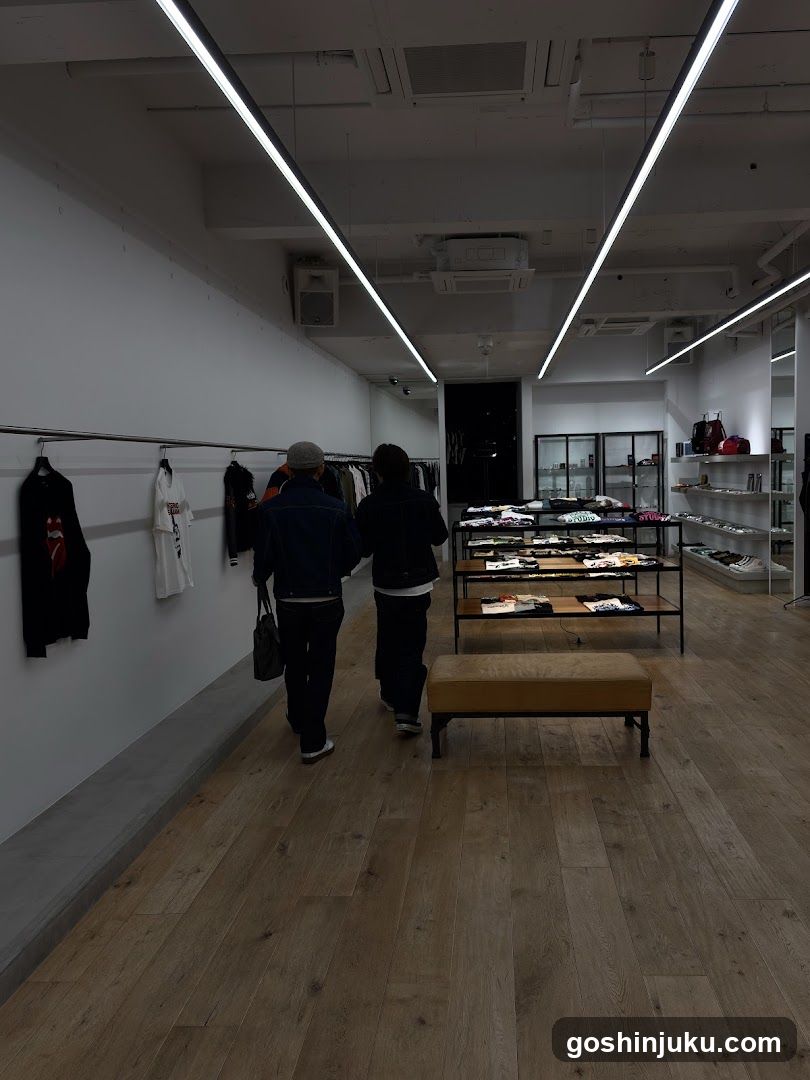 Interior of a clothing store