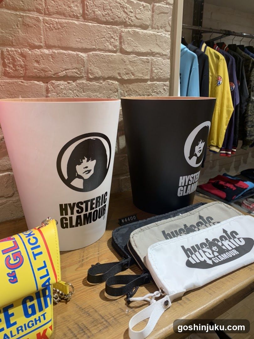 Hysterical Glamour Merchandise Display