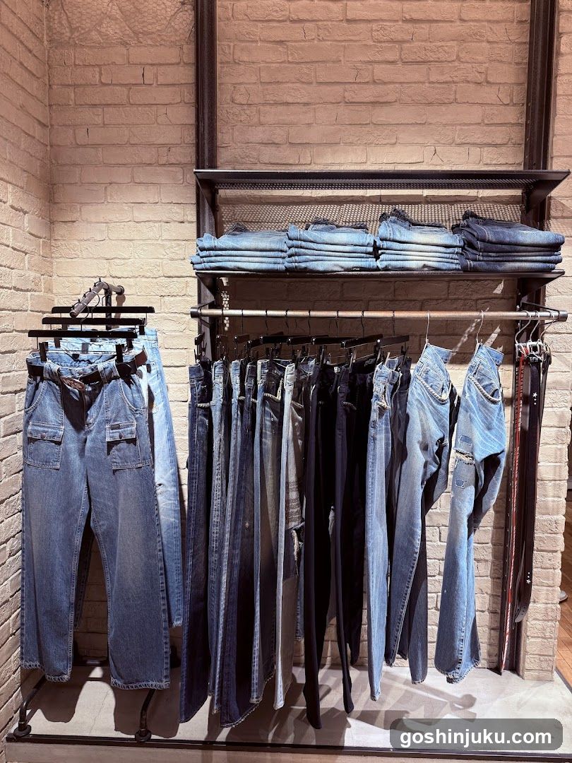 Denim Clothing Display