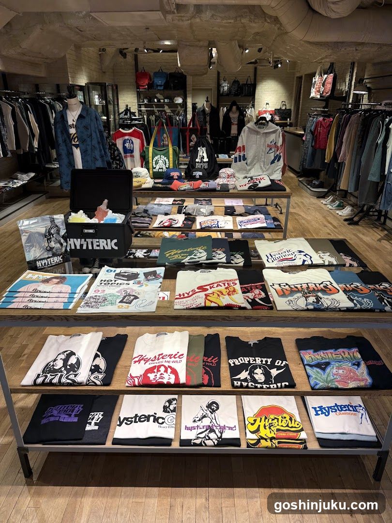 Hysteria Merchandise Display