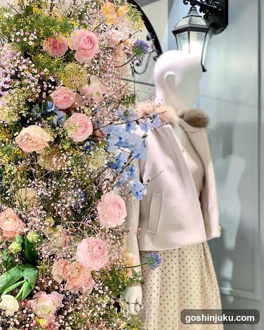 Floral Display and Mannequin