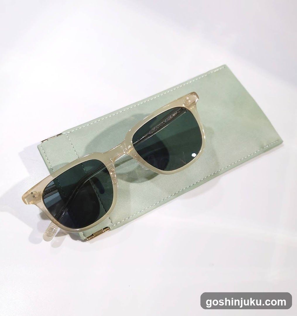 Sunglasses on case
